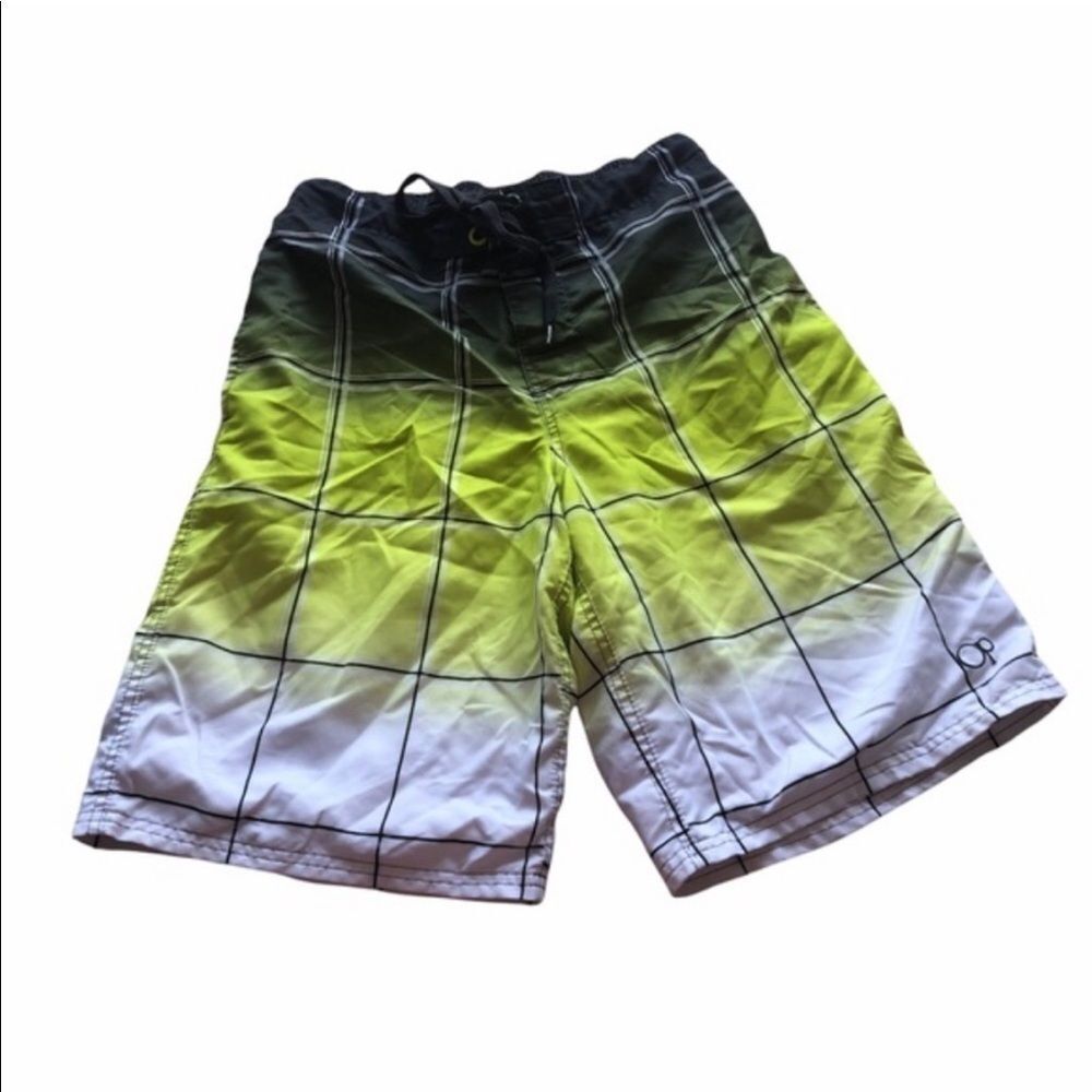 OP Neon Yellow Swimsuit Board Shorts